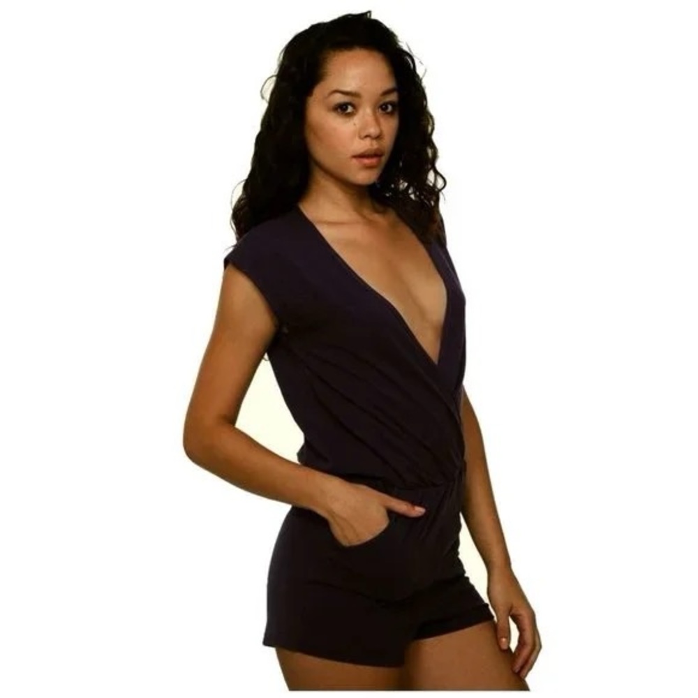 Vintage American Apparel V Neck Romper
